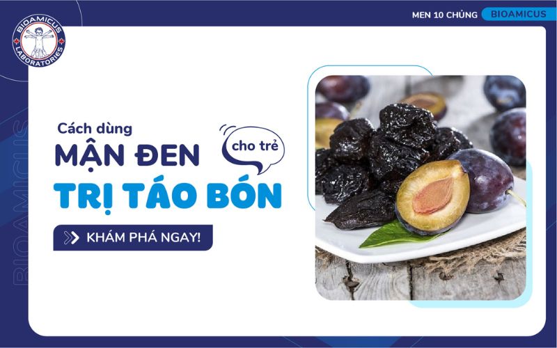 cách dùng mận đen trị táo bón