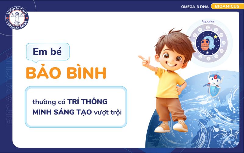 Em bé bảo bình thông minh
