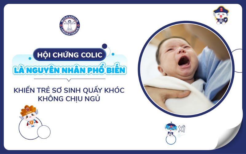 Hội chứng colic khiến trẻ quấy khóc không chịu ngủ