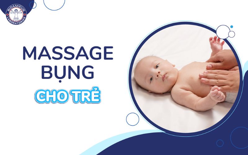Massage bụng cho bé