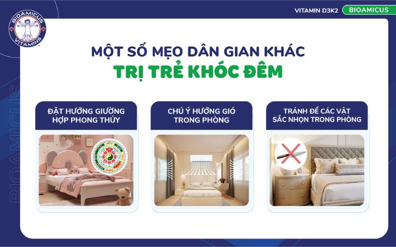 một số mẹo dân gian trị trẻ khóc đêm