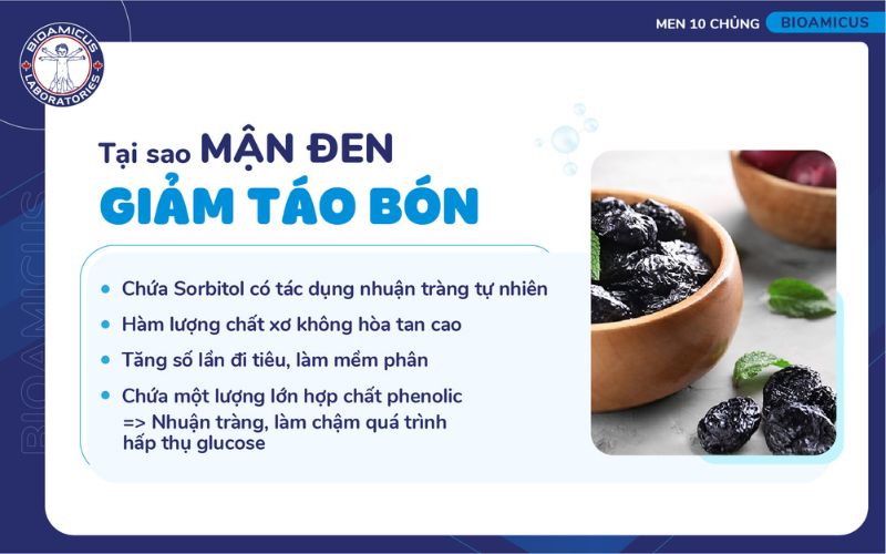 lợi ích của mận đen với trẻ táo bón