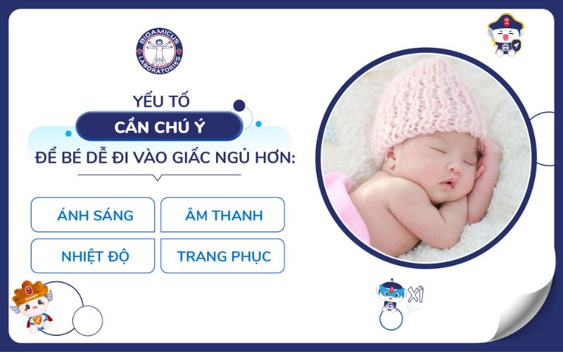 Các yếu tố ảnh hưởng đến giấc ngủ của bé