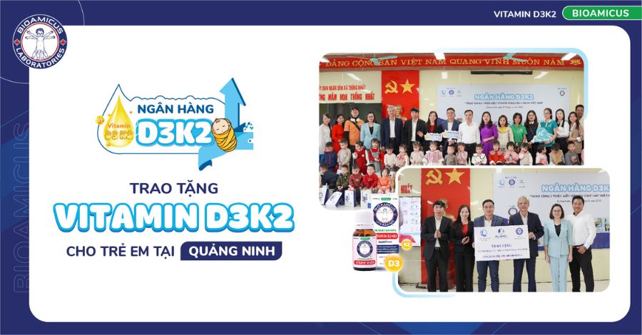 Ngân hàng D3K2 trao tặng 600 lọ Vitamin D3K2 tại Quảng Ninh