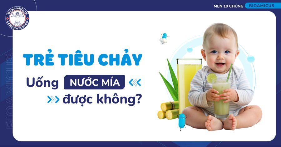 Trẻ bị tiêu chảy uống nước mía được không? Ba mẹ cần biết