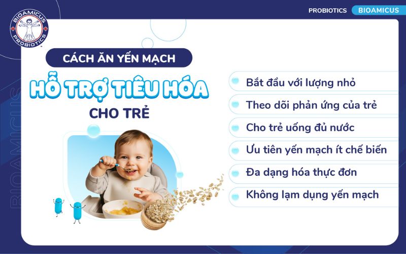 Cách ăn yến mạch hỗ trợ tiêu hóa
