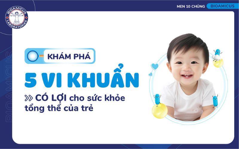 5 vi khuẩn c&oacute; lợi cho sức khỏe trẻ