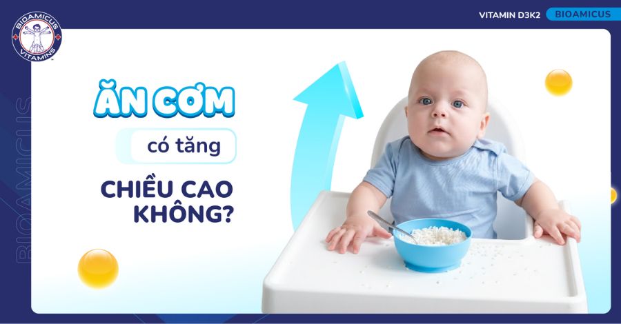 Ăn cơm có tăng chiều cao không? Cách ăn cơm tăng chiều cao cho bé