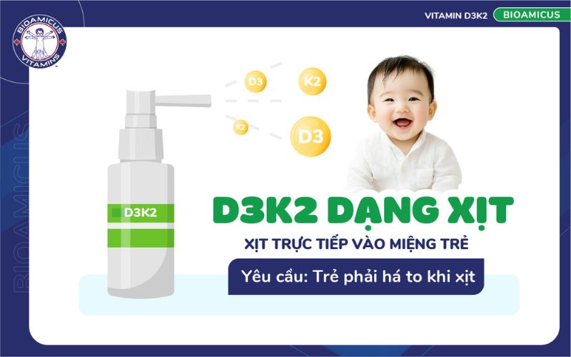 cách dùng d3k2 dạng xịt