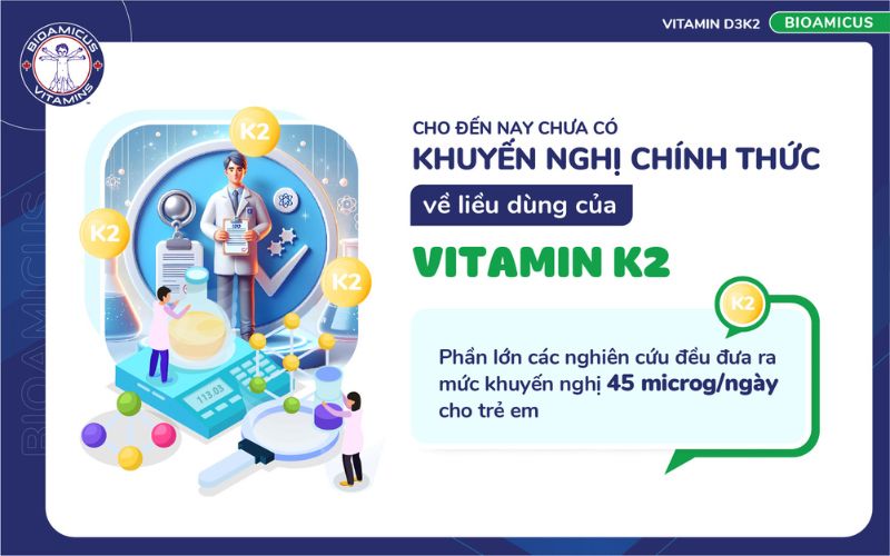 chưa c&oacute; mức liều khuyến nghị vitamin K2