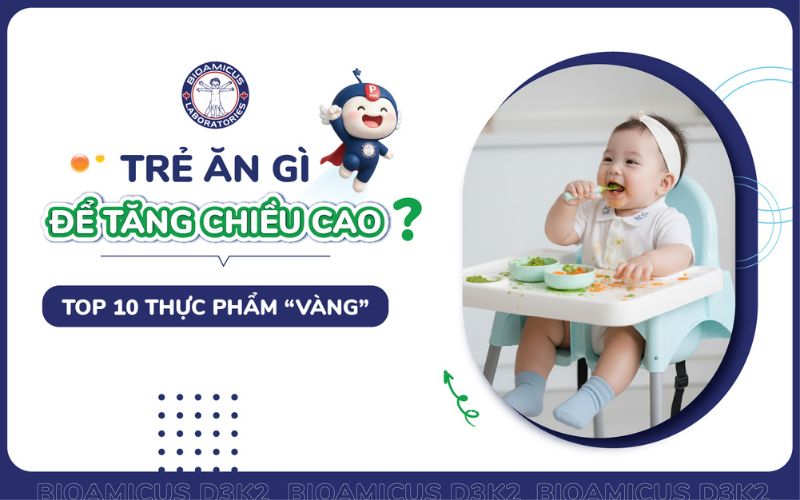 Trẻ ăn g&igrave; để tăng chiều cao?
