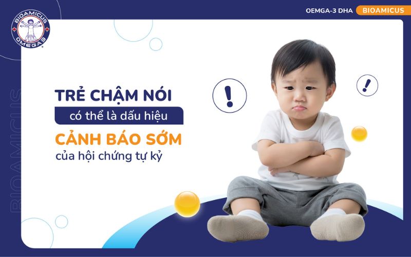 trẻ chậm n&oacute;i c&oacute; thể l&agrave; dấu hiệu cảnh b&aacute;o tự kỷ