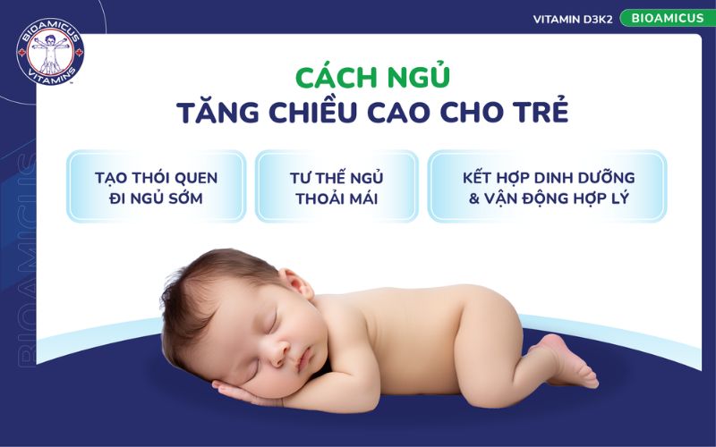 C&aacute;ch ngủ tăng chiều cao cho trẻ
