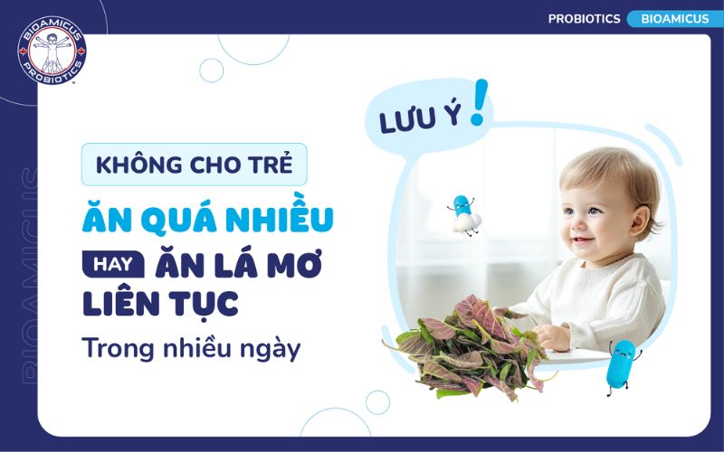 Kh&ocirc;ng n&ecirc;n cho trẻ ăn qu&aacute; nhiều l&aacute; mơ