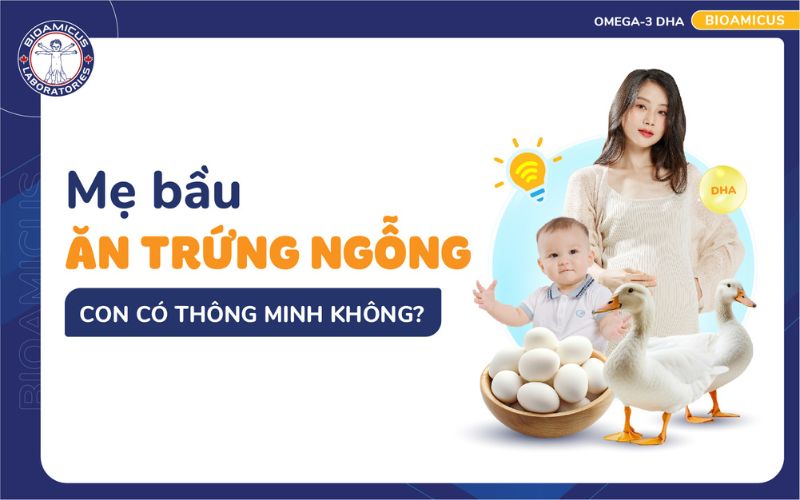 Mẹ bầu ăn trứng ngỗng con c&oacute; th&ocirc;ng minh kh&ocirc;ng?