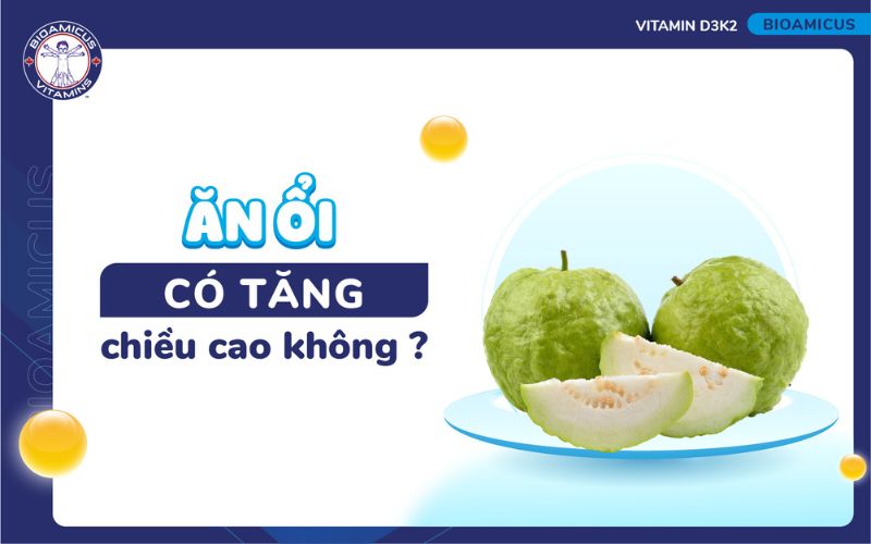 trẻ ăn ổi c&oacute; tăng chiều cao kh&ocirc;ng