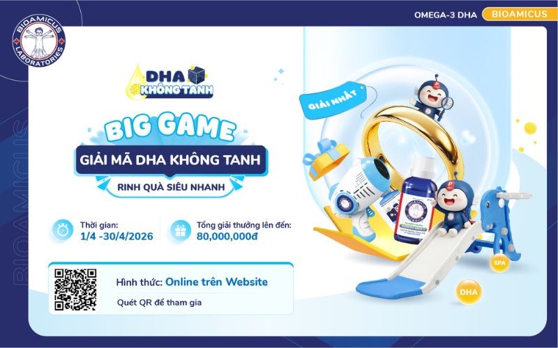 Giải mã DHA không tanh - Rinh quà siêu nhanh