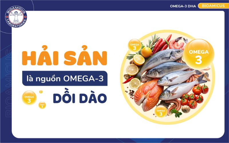 Hải sản l&agrave; nguồn omega-3 dồi d&agrave;o