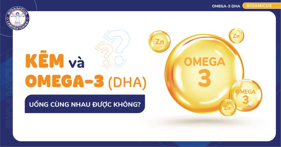 Uống kẽm và Omega-3 (DHA) cùng lúc được không?