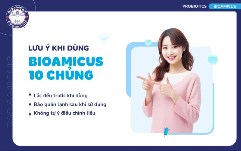 lưu &yacute; khi d&ugrave;ng men 10 chủng