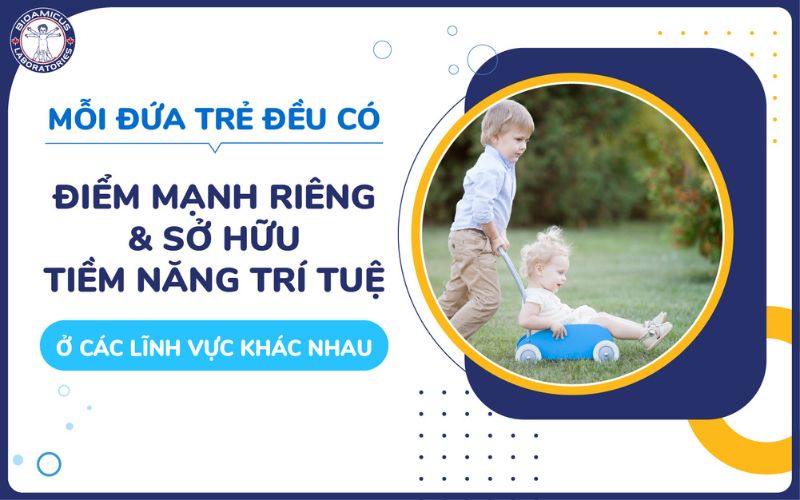 Mỗi đứa trẻ c&oacute; tiềm năng tr&iacute; tuệ kh&aacute;c nhau