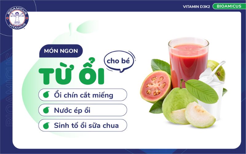 m&oacute;n ngon từ ổi cho b&eacute; tăng chiều cao