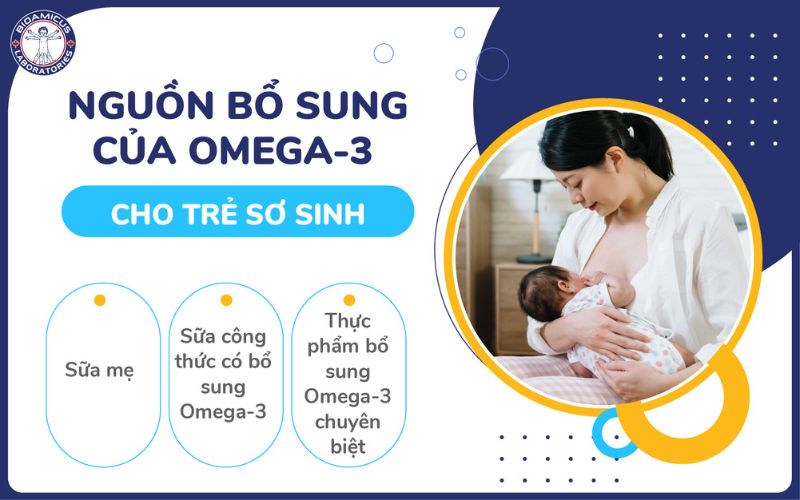 Nguồn bổ sung omega-3 cho trẻ sơ sinh
