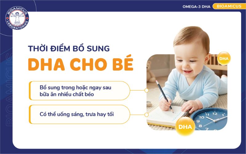 thời điểm bổ sung dha cho b&eacute;