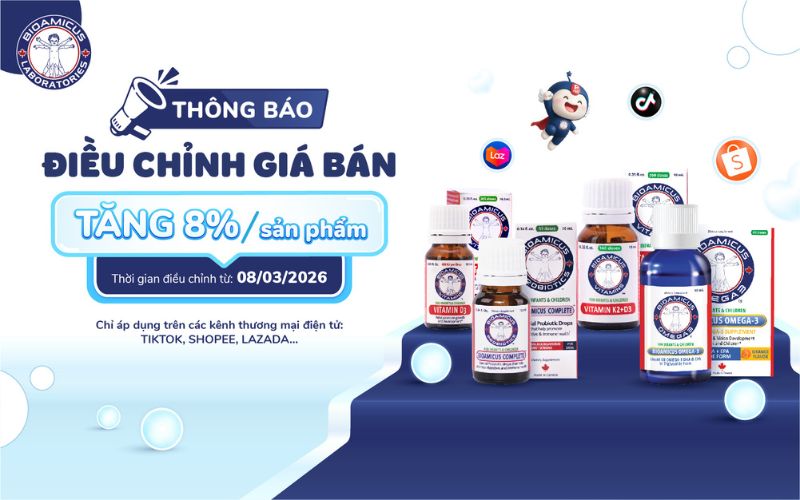 BioAmicus điều chỉnh gi&aacute; b&aacute;n tr&ecirc;n s&agrave;n TMĐT