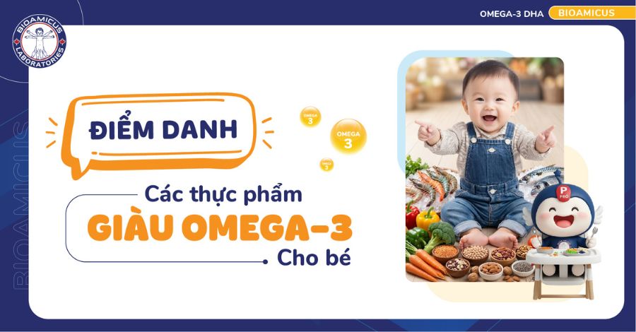 Thực phẩm giàu omega-3 cho bé thông minh, sáng mắt