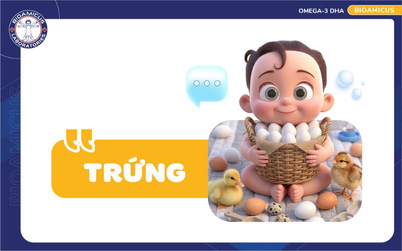 Trẻ chậm n&oacute;i n&ecirc;n ăn trứng