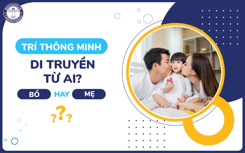 Tr&iacute; th&ocirc;ng minh di truyền từ ai?