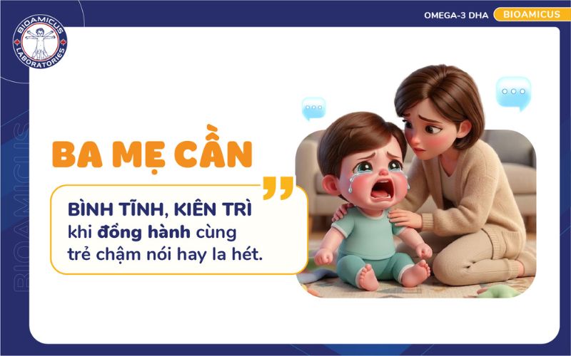 Chủ động tập nói cùng với trẻ