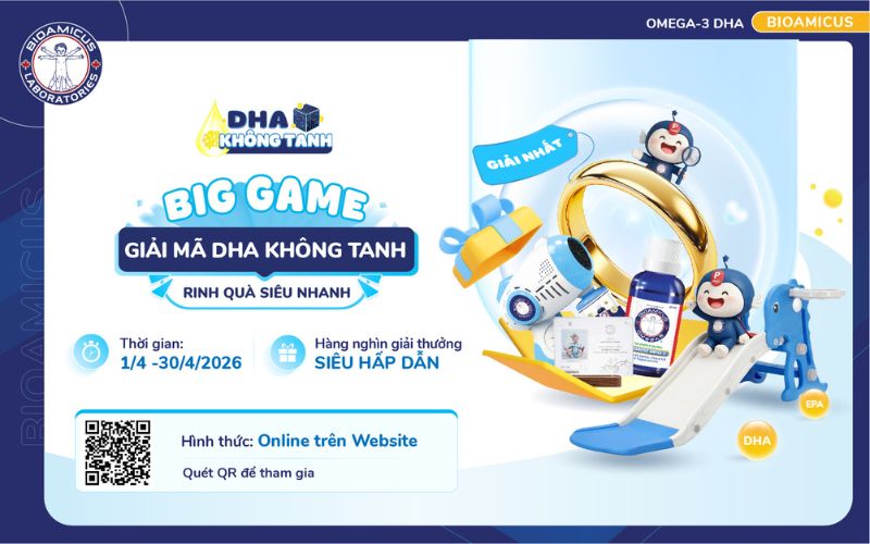 Giải m&atilde; DHA kh&ocirc;ng tanh - Rinh qu&agrave; si&ecirc;u nhanh