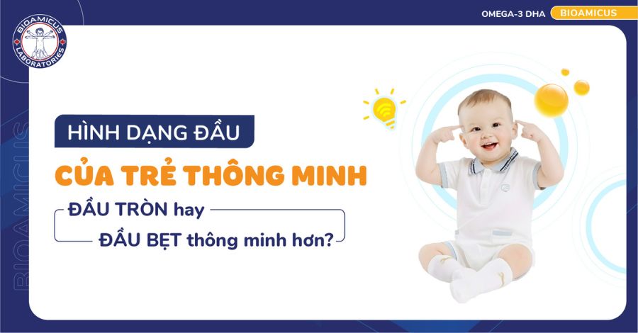 Hình dạng đầu của trẻ thông minh: Trẻ đầu tròn hay đầu bẹt thông minh hơn?