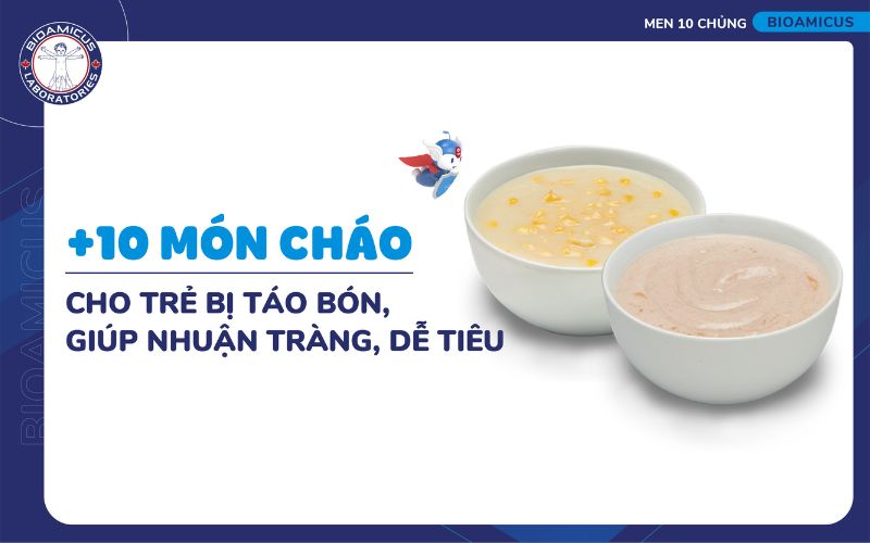 10+ m&oacute;n ch&aacute;o cho trẻ bị t&aacute;o b&oacute;n