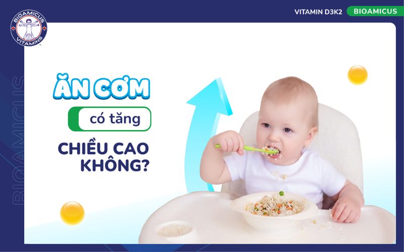 Trẻ ăn cơm có tăng chiều cao không?