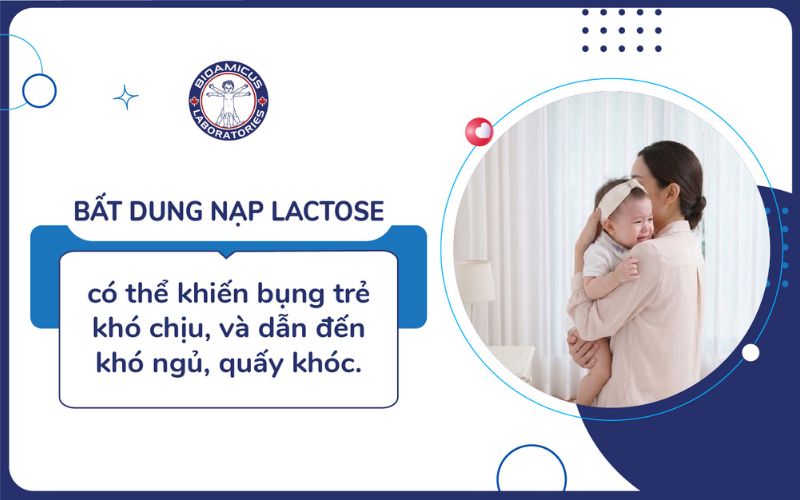 Bất dung nạp lactose khiến trẻ kh&oacute;c đ&ecirc;m