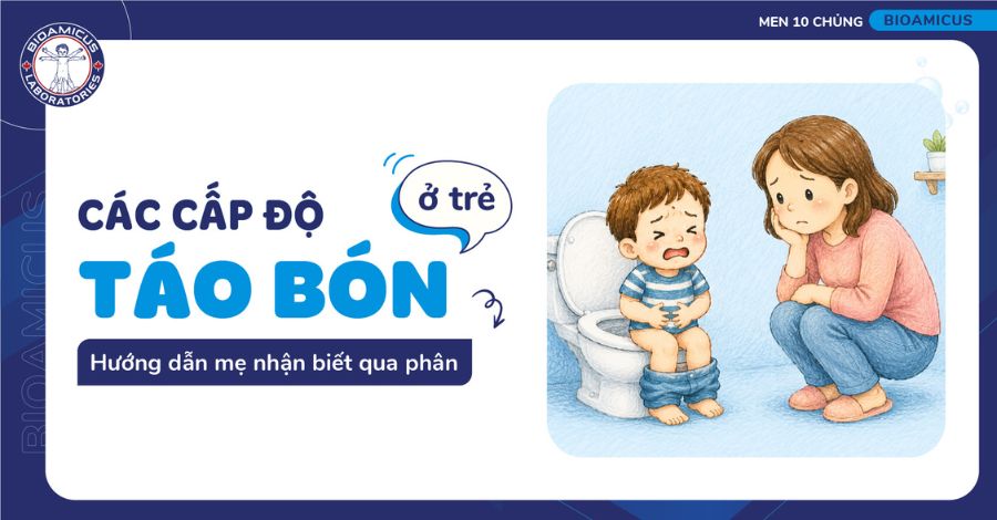 Các cấp độ táo bón ở trẻ - Hướng dẫn mẹ nhận biết qua phân