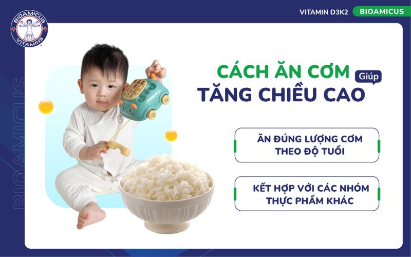 C&aacute;ch ăn cơm gi&uacute;p tăng chiều cao