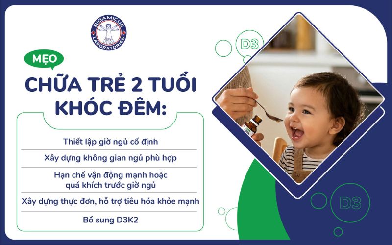 giải ph&aacute;p gi&uacute;p trẻ 2 tuổi hết kh&oacute;c đ&ecirc;m