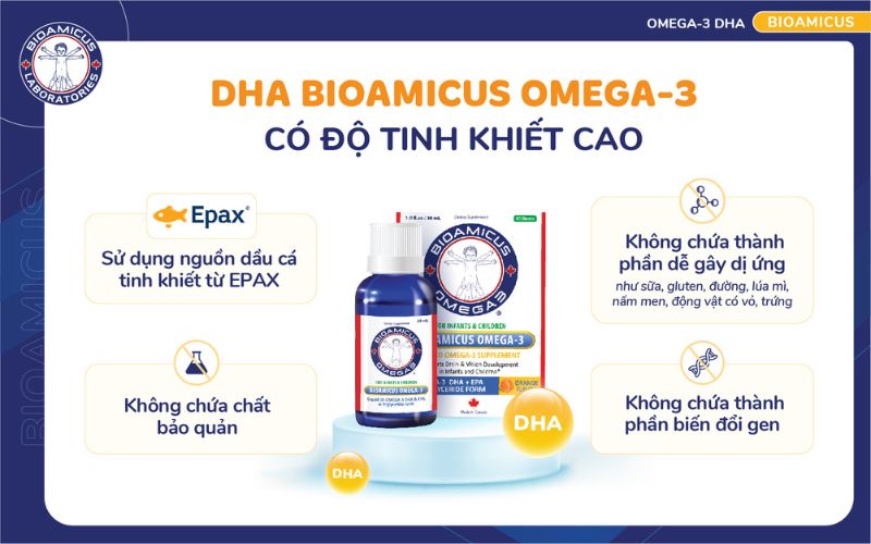 DHA BioAmicus c&oacute; độ tinh khiết cao