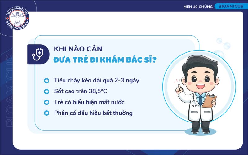 khi n&agrave;o cần đưa trẻ ti&ecirc;u chảy đi kh&aacute;m b&aacute;c sĩ