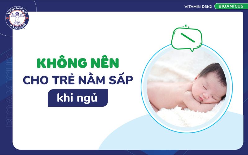 Kh&ocirc;ng n&ecirc;n cho trẻ nằm sấp khi ngủ