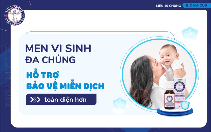 Men vi sinh đa chủng ph&ugrave; hợp cho trẻ nhỏ rota