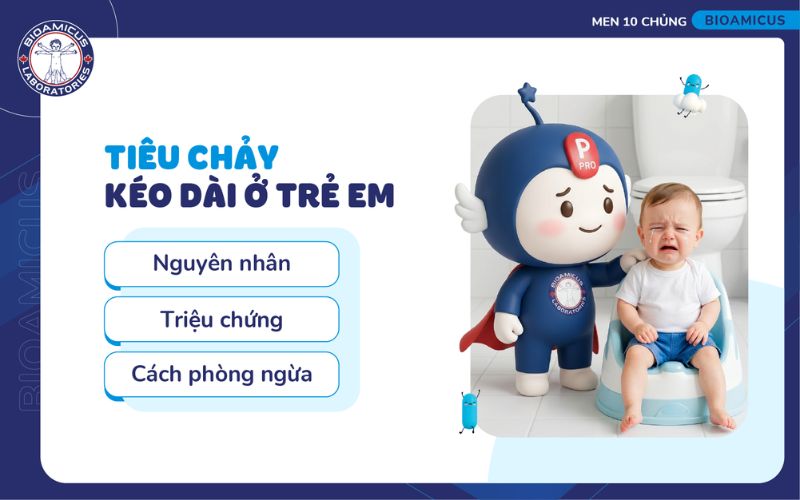 Ti&ecirc;u chảy k&eacute;o d&agrave;i ở trẻ em