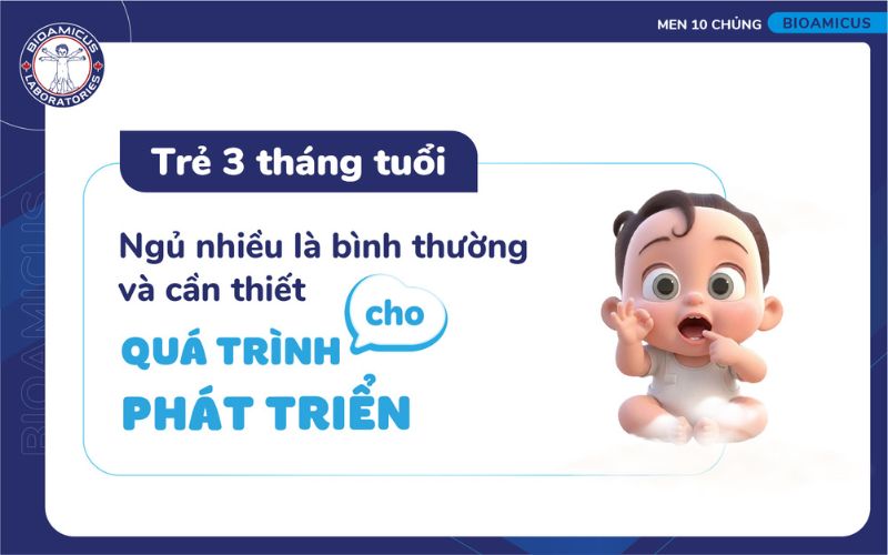 trẻ 3 tháng tuổi ngủ nhiều là bình thường