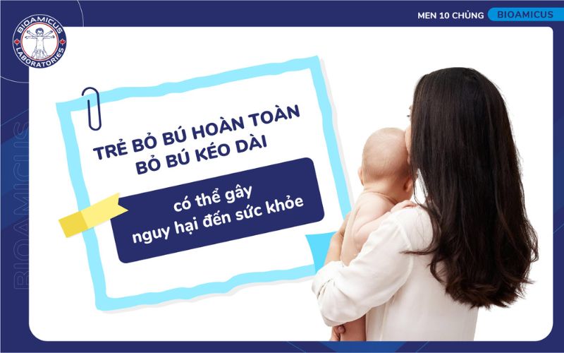 trẻ bỏ b&uacute; k&eacute;o d&agrave;i c&oacute; thể ảnh hưởng đến sức khỏe