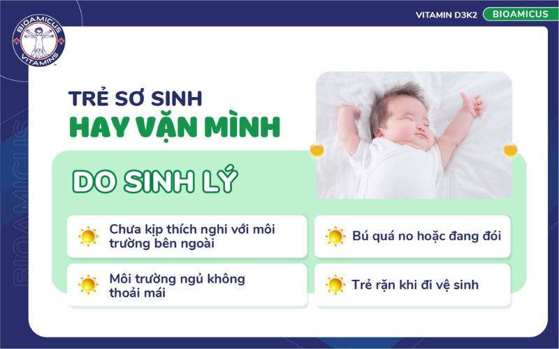 trẻ sơ sinh hay vặn m&igrave;nh do sinh l&yacute;