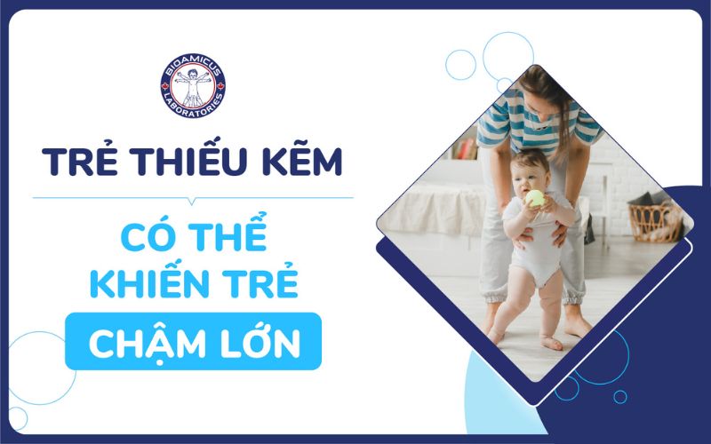 Trẻ thiếu kẽm c&oacute; thể chậm lớn